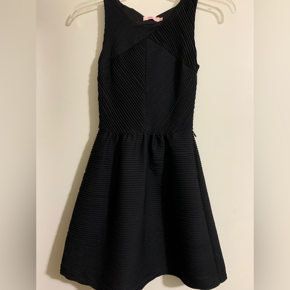 Black mini dress